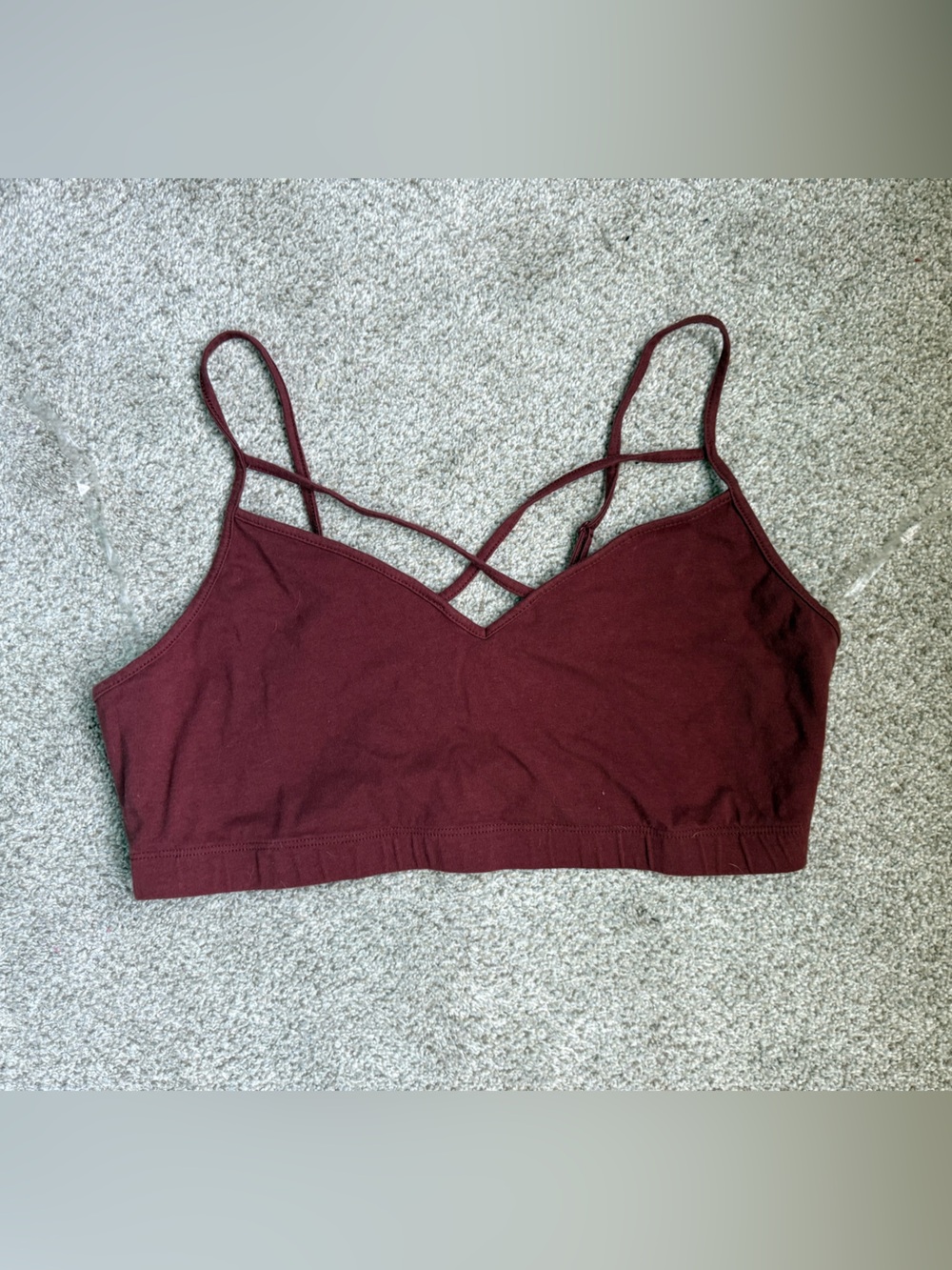 Charlotte Russe Burgundy Bralette size 2x Adjustable Straps